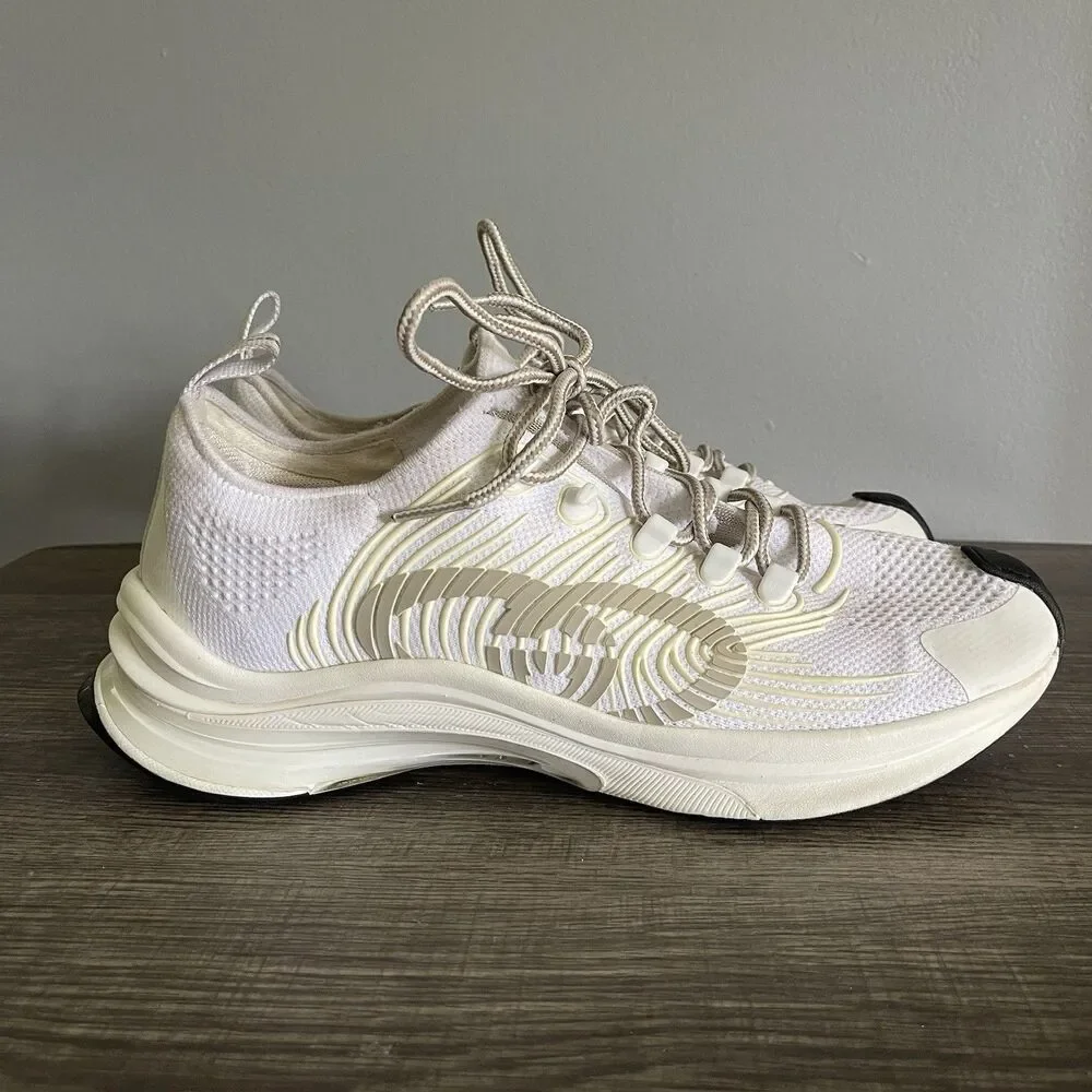 Gucci Run Men White Gray Black Sneakers Shoes 680893 Gucci Size 9.5 US 10